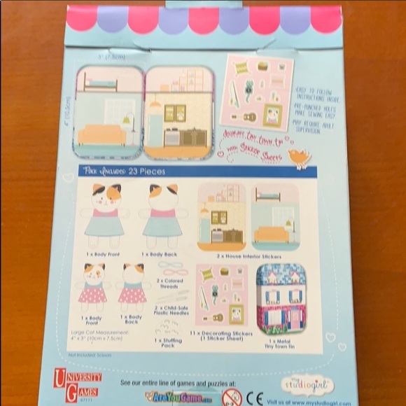NWT My Studio Girl Sewing Kit Cats - Picture 2 of 4